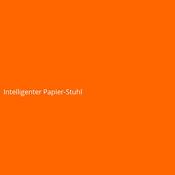 Intelligenter Papier-Stuhl