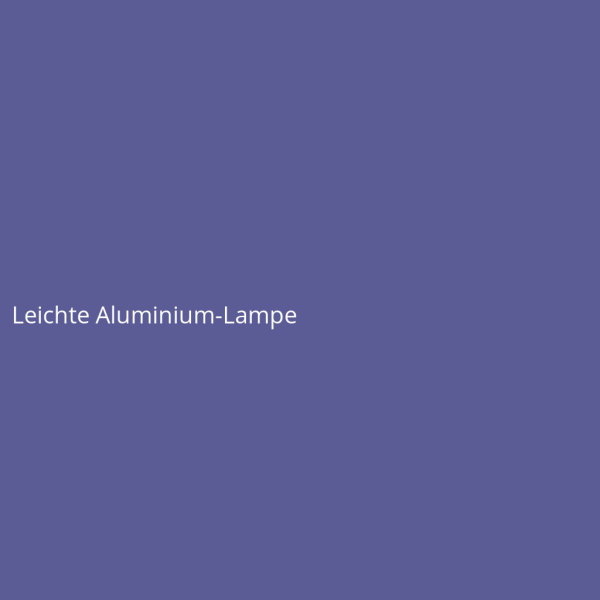 Leichte Aluminium-Lampe