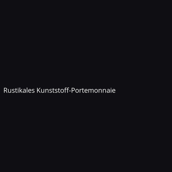 Rustikales Kunststoff-Portemonnaie